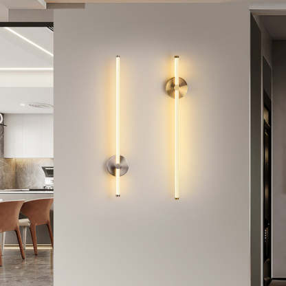 Edge Coppery & Nickel Indoor Wall Lamp, Metal/Acrylic