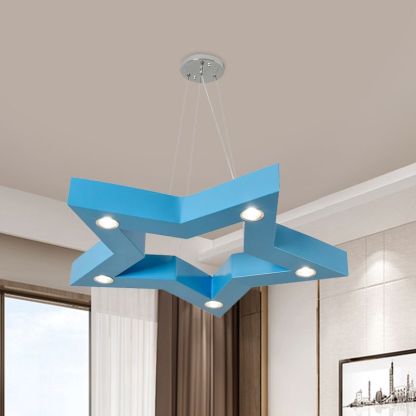 Minori Five-Pointed Star Colorful Metal Kids Pendant Light