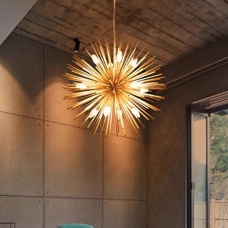 Modern Designer Starburst Pendant Light