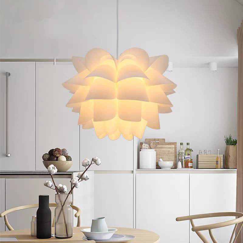 Nordic Flower Pendant Light in modern kitchen.