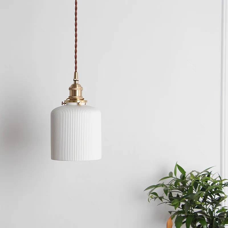 Valentina Nordic Simple Ceramics Pendant Light, 3 Style