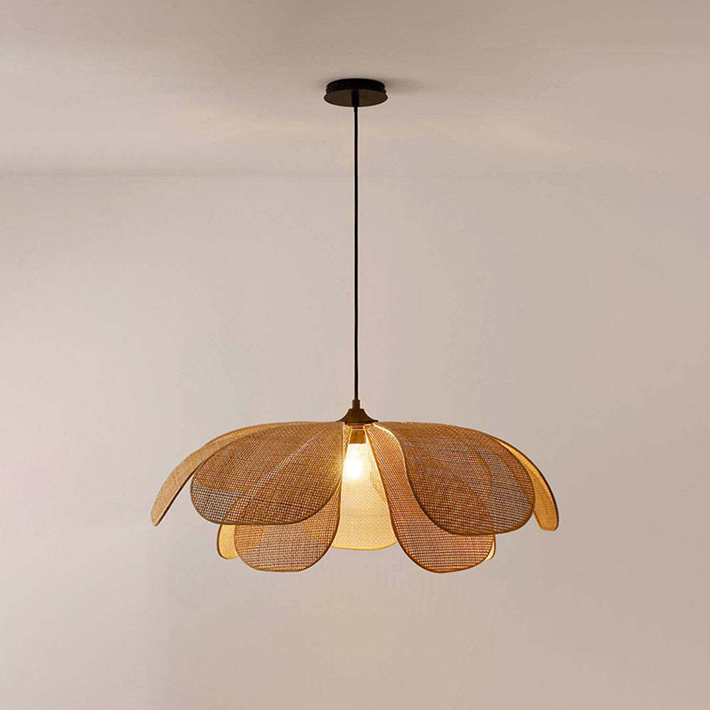 Ritta Handmade Pendant Light, Rattan/Willow Weave