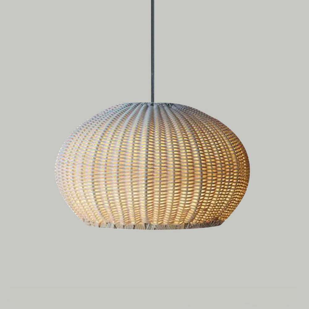 Ritta Modern Lantern Pendant Light, Metal/Acrylic, Beige/Coffee