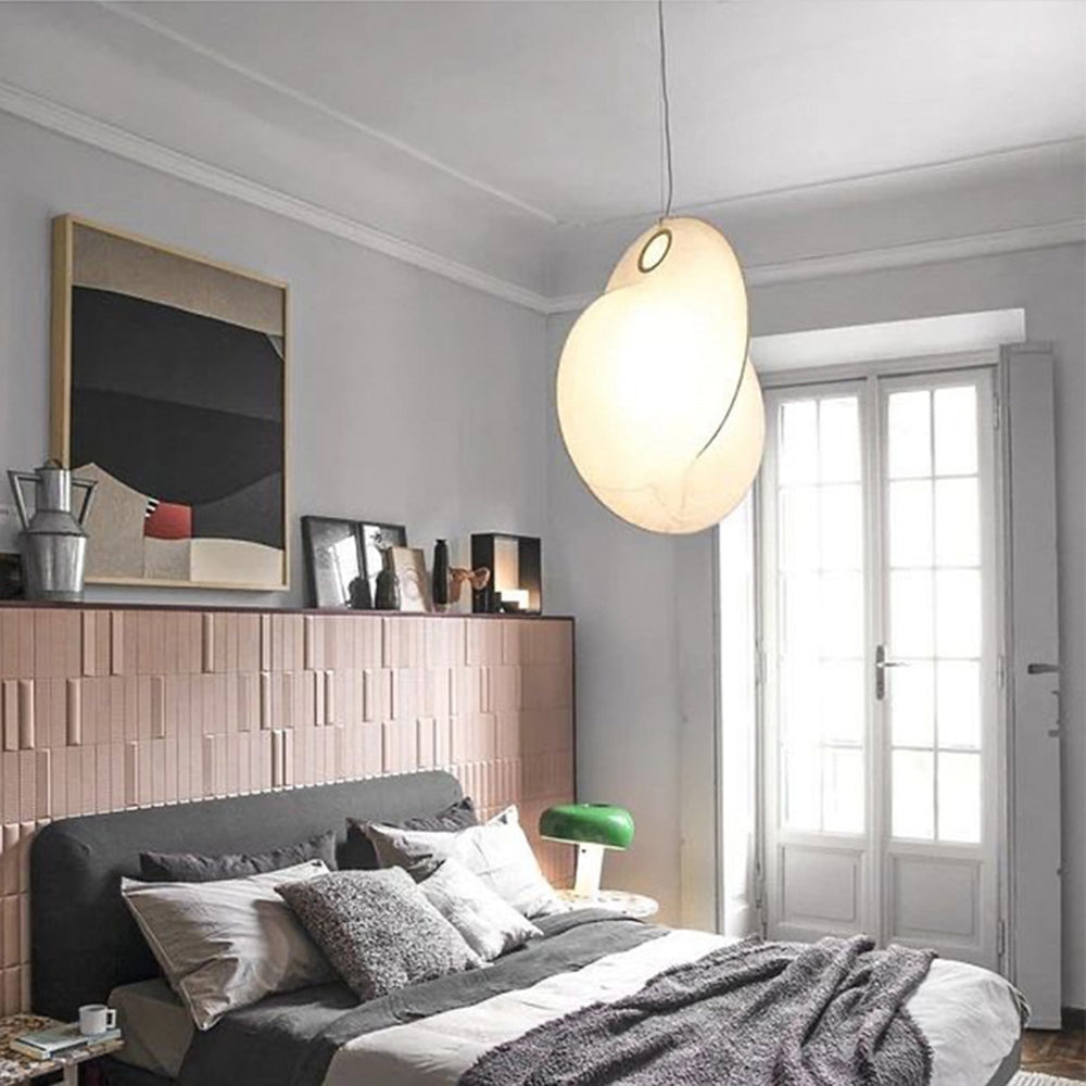 Renée Pendant Light, Fabric, 19.6"