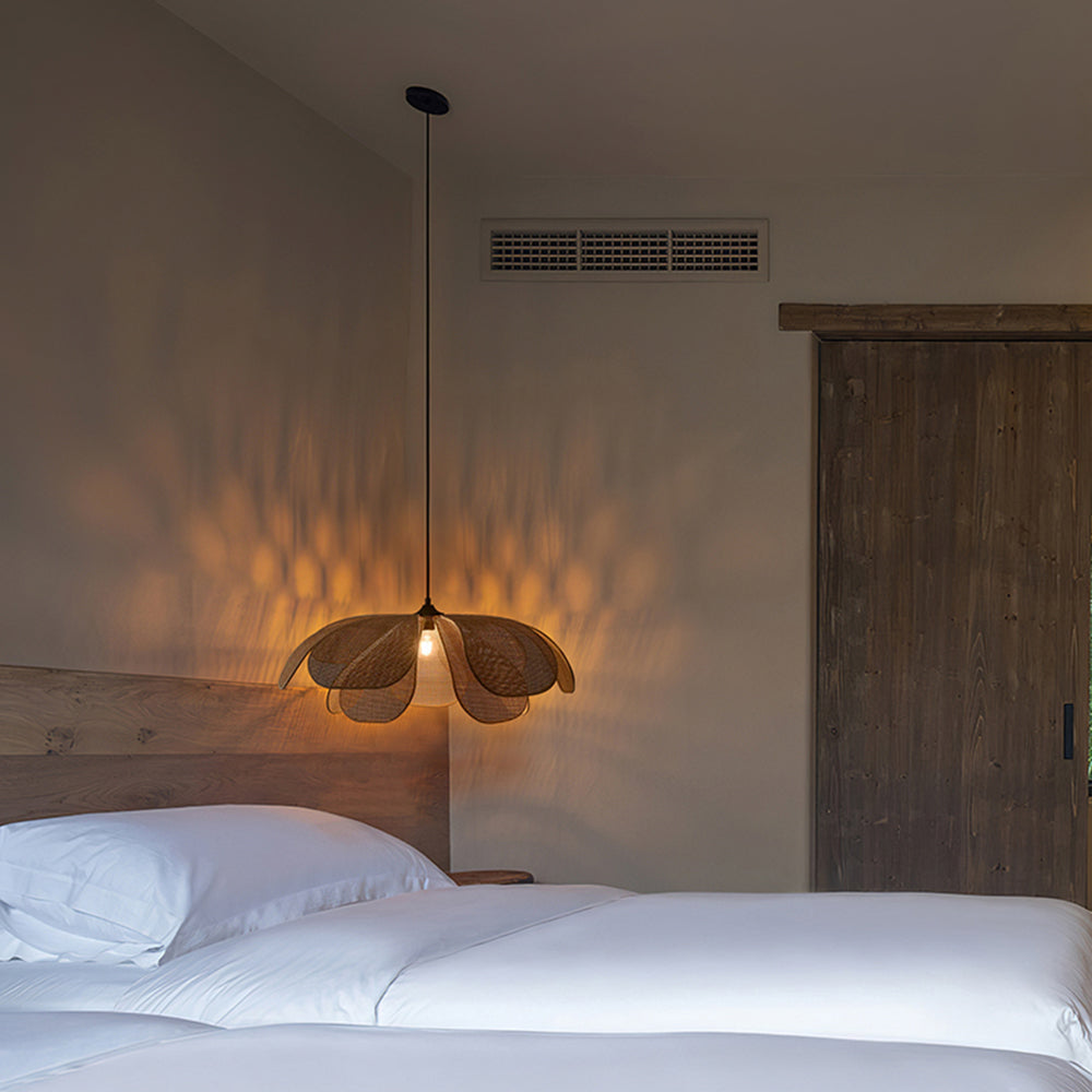 Ritta Handmade Pendant Light, Rattan/Willow Weave