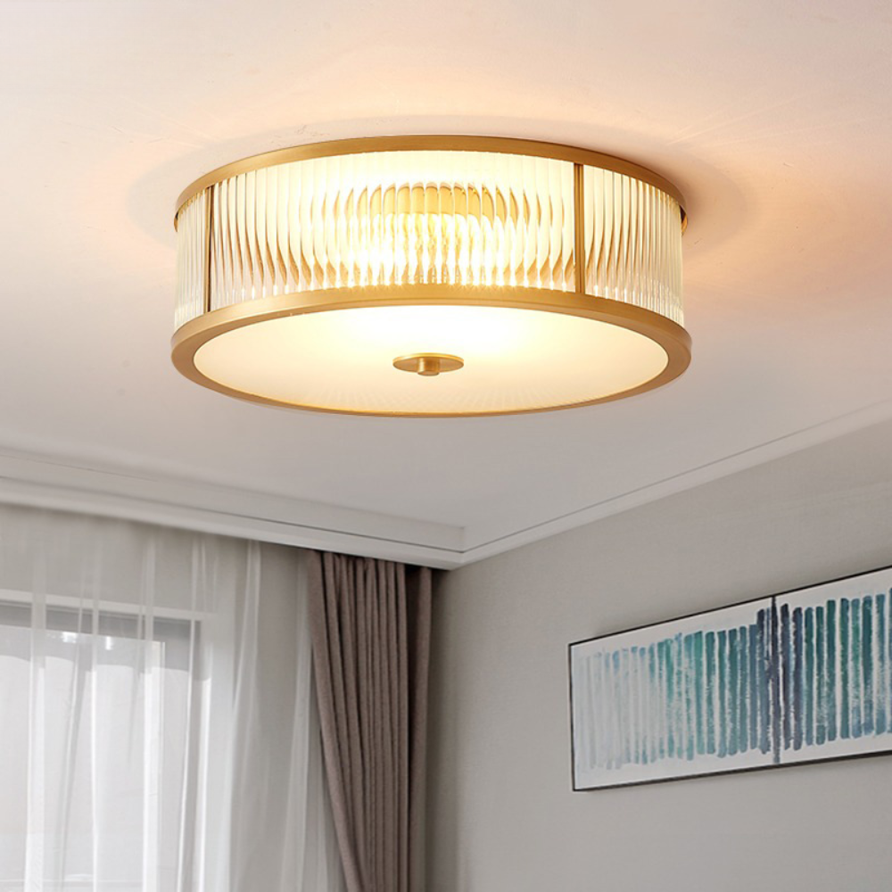 Alessio Retro Flush Mount Ceiling Light Living Room Bedroom