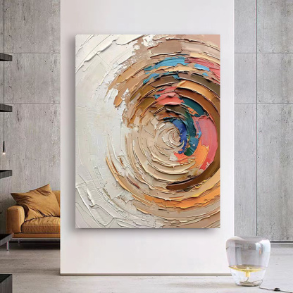 Abstract Large 3D Oil Painting Canvas Wall Art Living Room