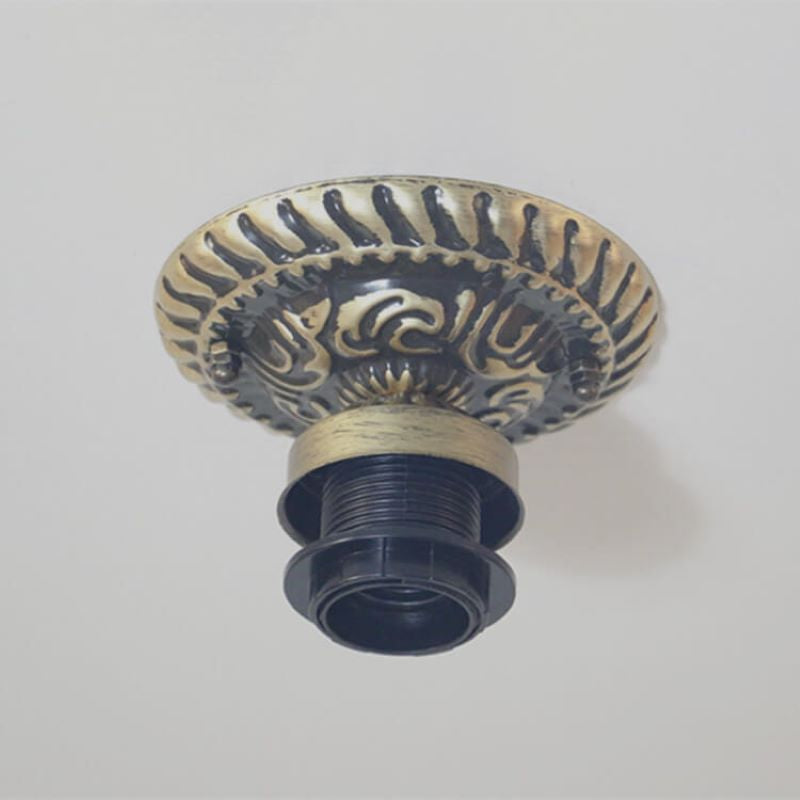 Eryn Vintage LED Flush Mount Ceiling Light Blue Living Room