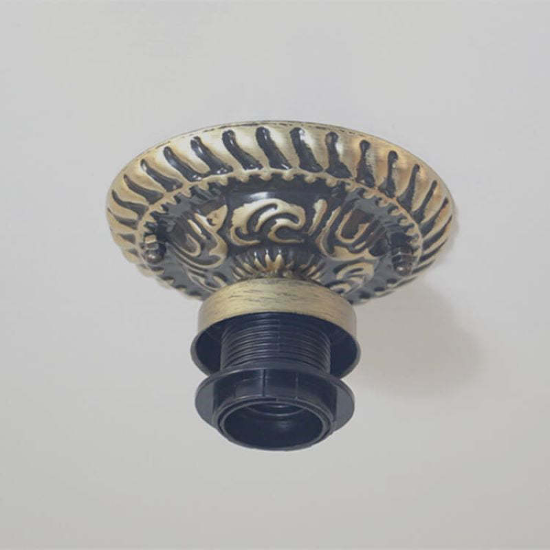 Eryn Vintage LED Flush Mount Ceiling Light Blue Living Room