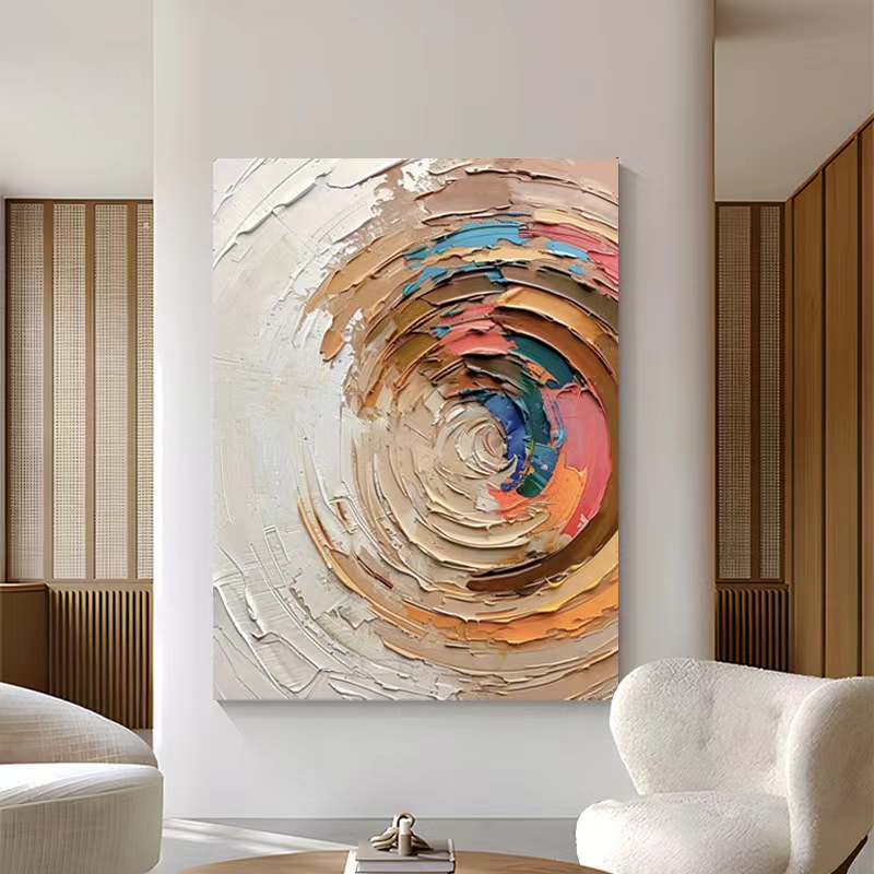 Abstract Large 3D Oil Painting Canvas Wall Art Living Room