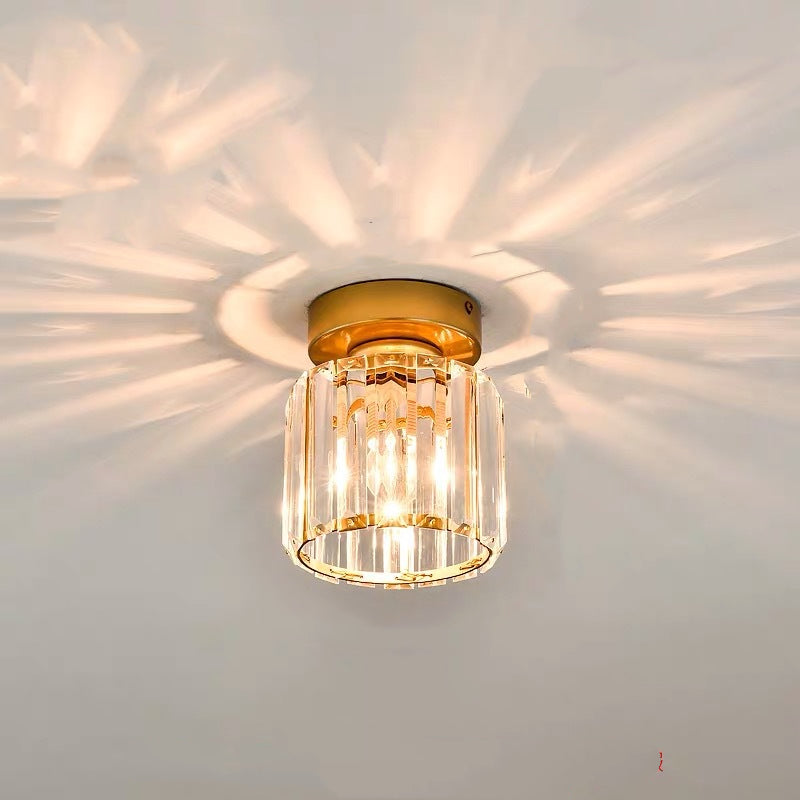 Herbert Modern Flush Mount Ceiling Light Black Gold Glass Bedroom