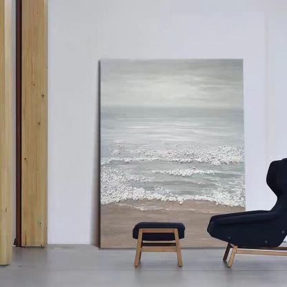 Beach & Ocean Large 3D Oil Painting Canvas Wall Art Living Room