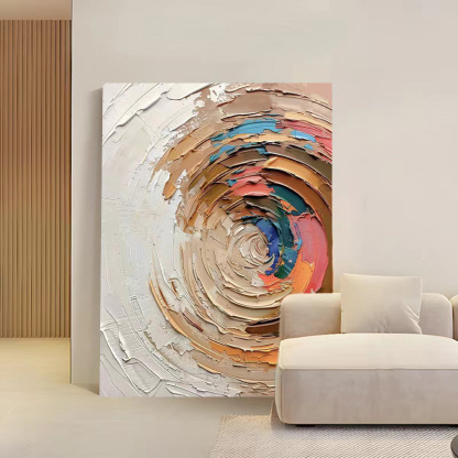 Abstract Large 3D Oil Painting Canvas Wall Art Living Room