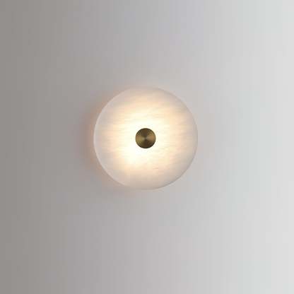 Jade Wall Light Minimalism Metal Alabaster Living Room Bedroom