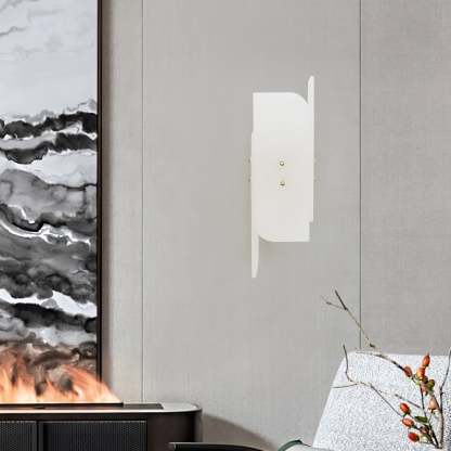 Jade Contemporary Metal Alabaster Wall Light Living Room Bedroom