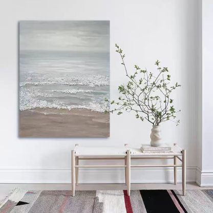 Beach & Ocean Large 3D Oil Painting Canvas Wall Art Living Room