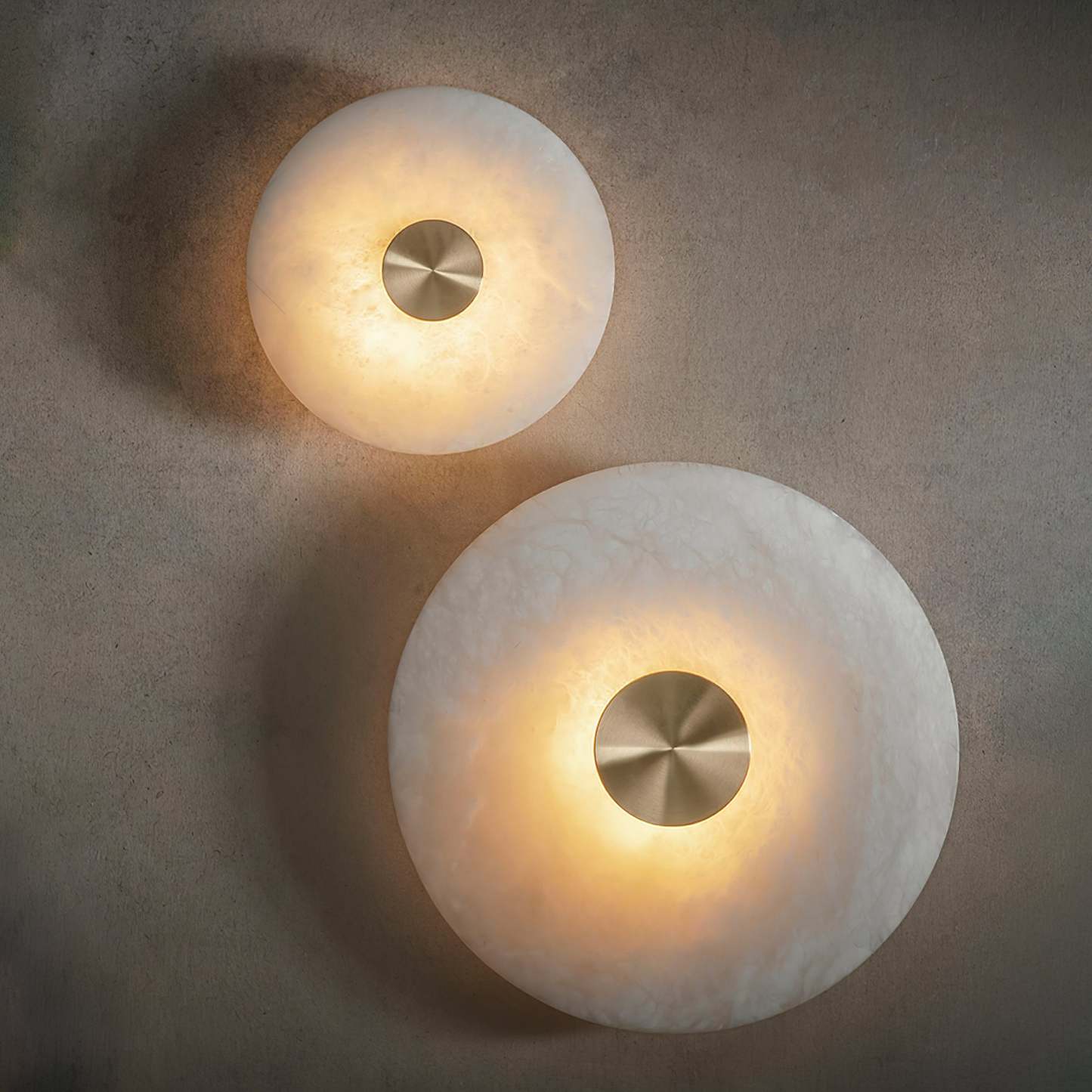 Jade Wall Light Minimalism Metal Alabaster Living Room Bedroom