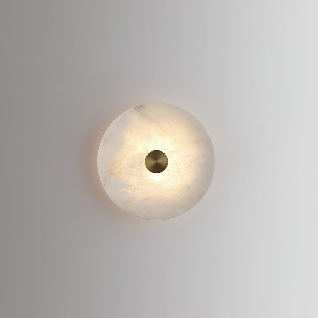 Jade Wall Light Minimalism Metal Alabaster Living Room Bedroom