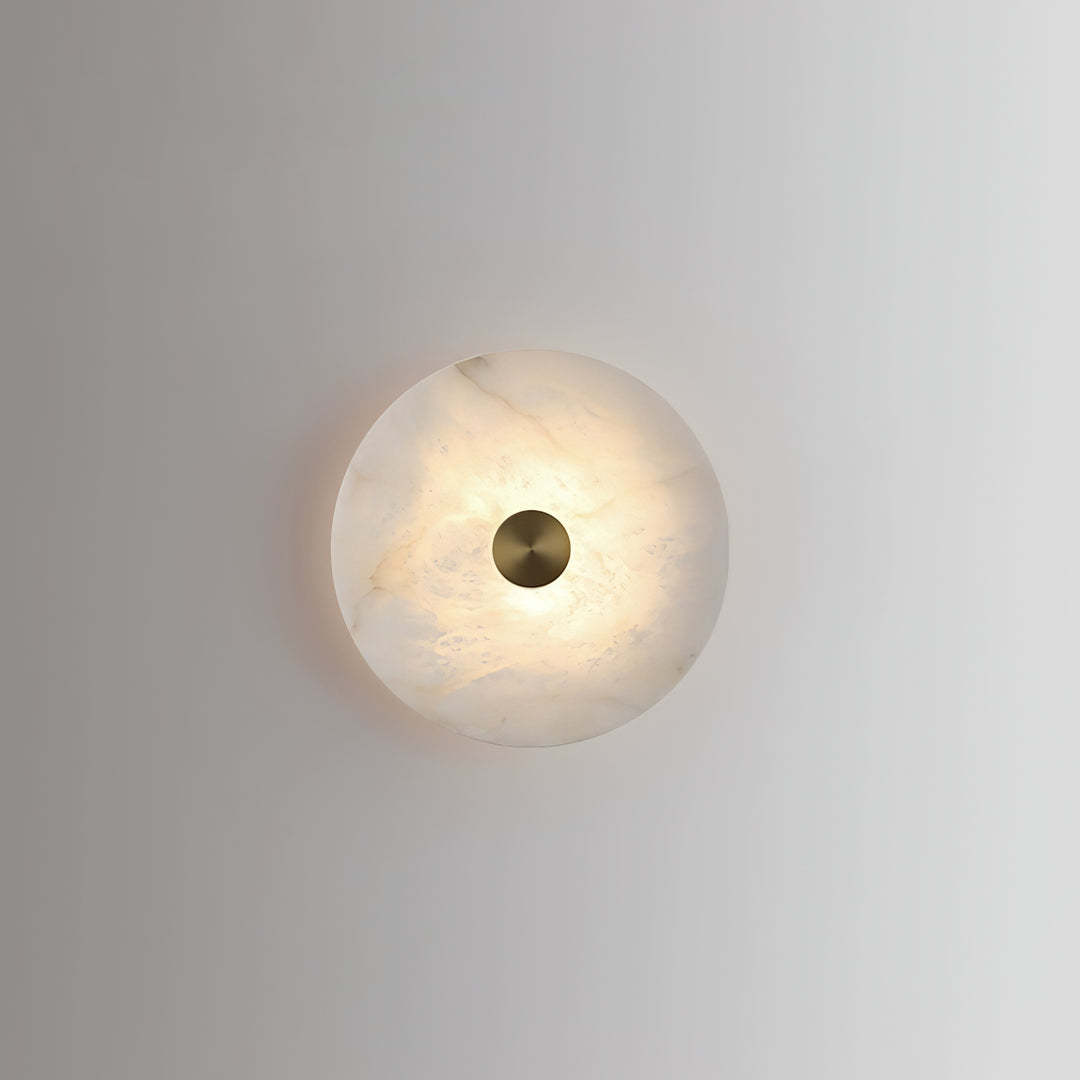 Jade Wall Light Minimalism Metal Alabaster Living Room Bedroom