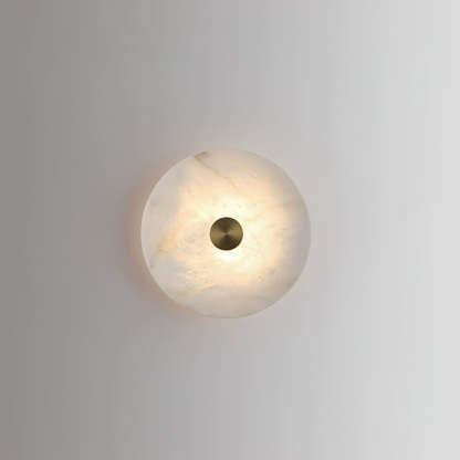 Jade Wall Light Minimalism Metal Alabaster Living Room Bedroom