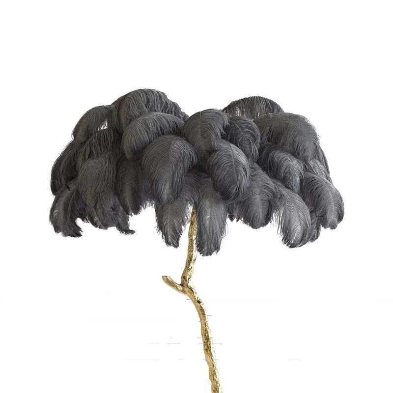 O'Moore Nordic Luxury Unique Ostrich Feather Floor Lamp/Table Lamp