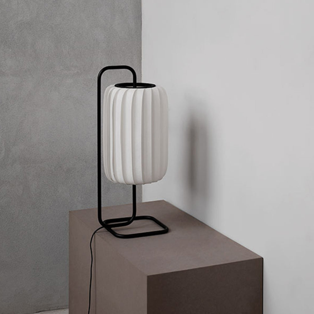 Renée Minimalist Column Fabric Metal Floor Lamp Bedroom