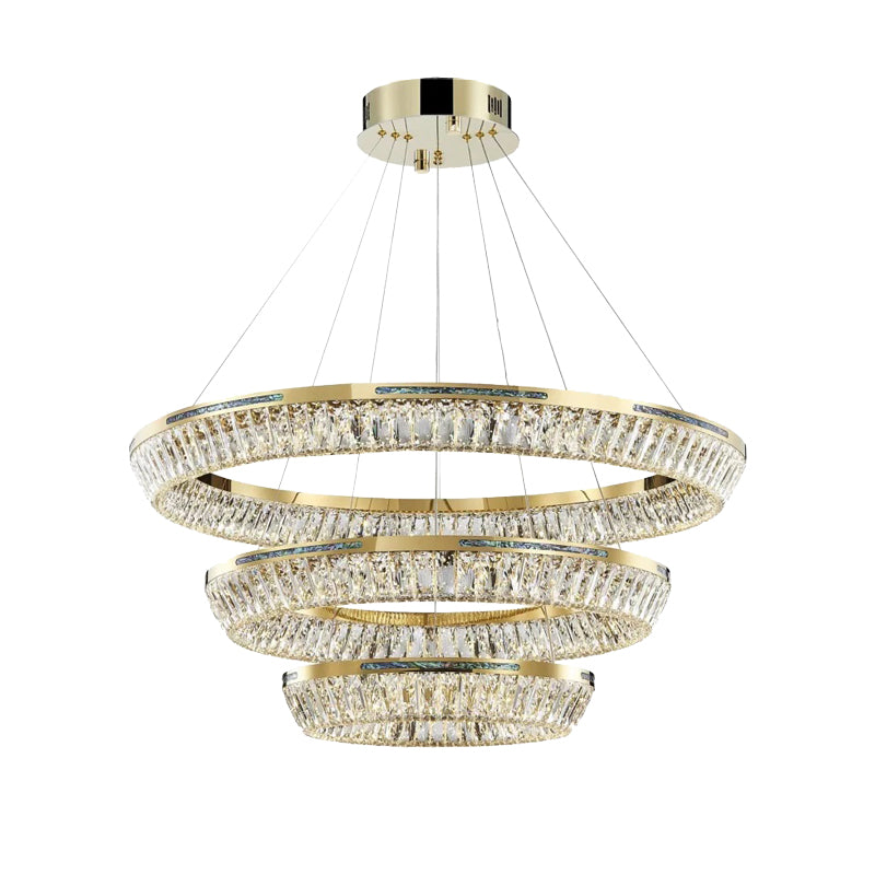 Marilyn Modern Luxury Crystal Chandelier Tri-Circle