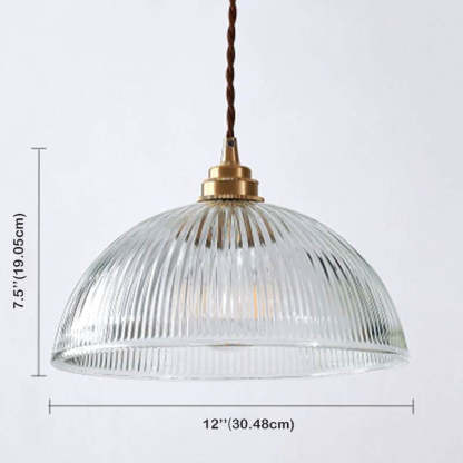 Alessio Glass Pendant Light Dimensions: 7.5" x 12" bowl