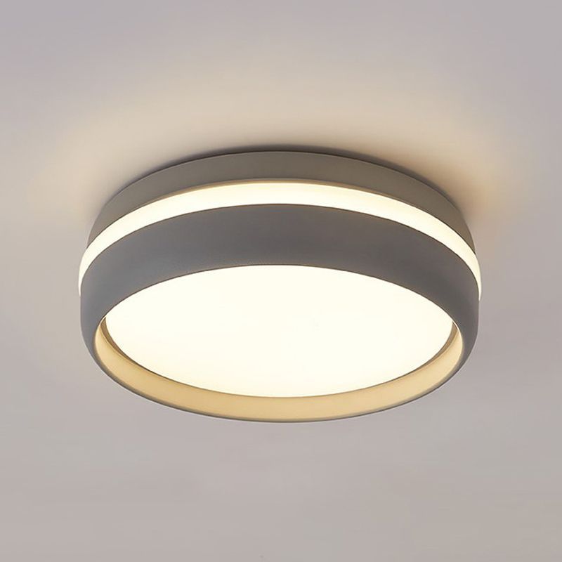 Quinn Flush Mount LED Ceiling Light Black/White