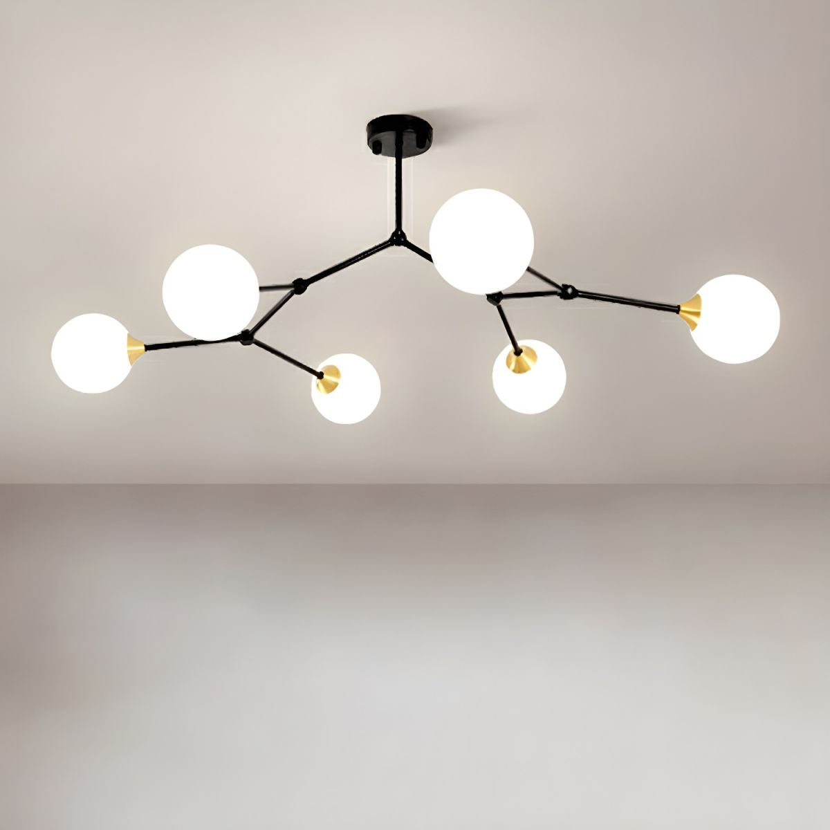 Valentina Modern Glass Bubble Chandelier Bedroom