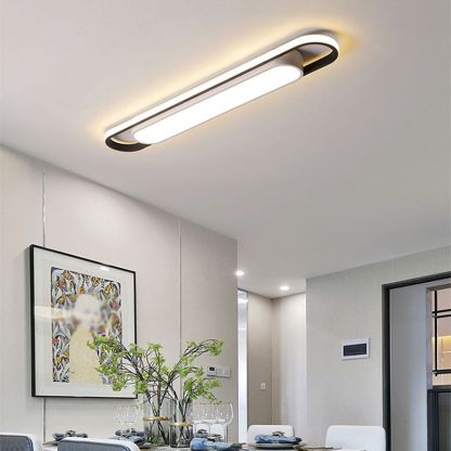 Quinn Minimalist Linear Flush Mount Ceiling Light