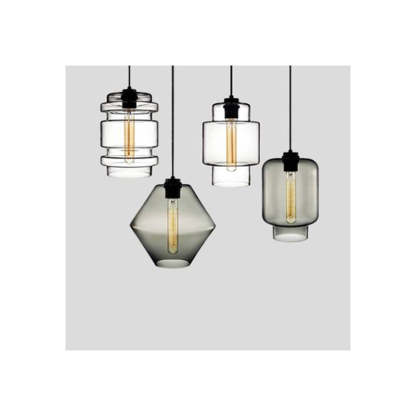 Zaid Modern Art Deco LED Cylindrical Metal/Glass Pendant Light