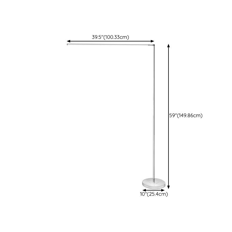 Louise Modern Steamline Minimalist linear Floor Lamp, 2 Color