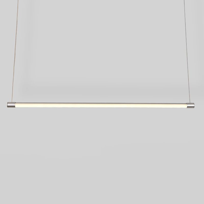 Silver Edge Linear Pendant Light