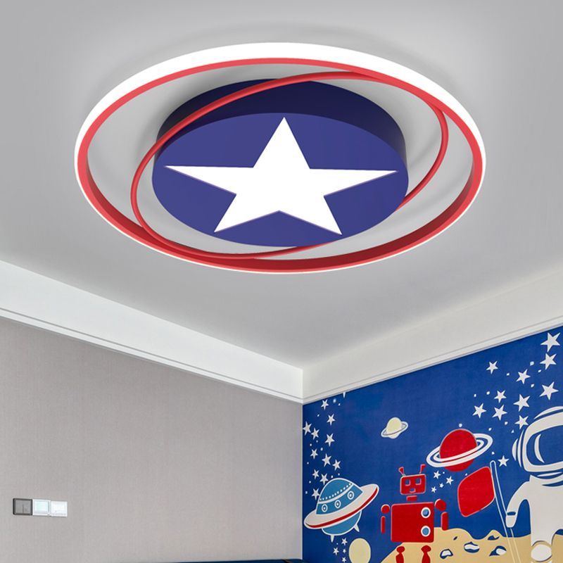 Modern Orbit Round LED Flush Mount Ceiling Light