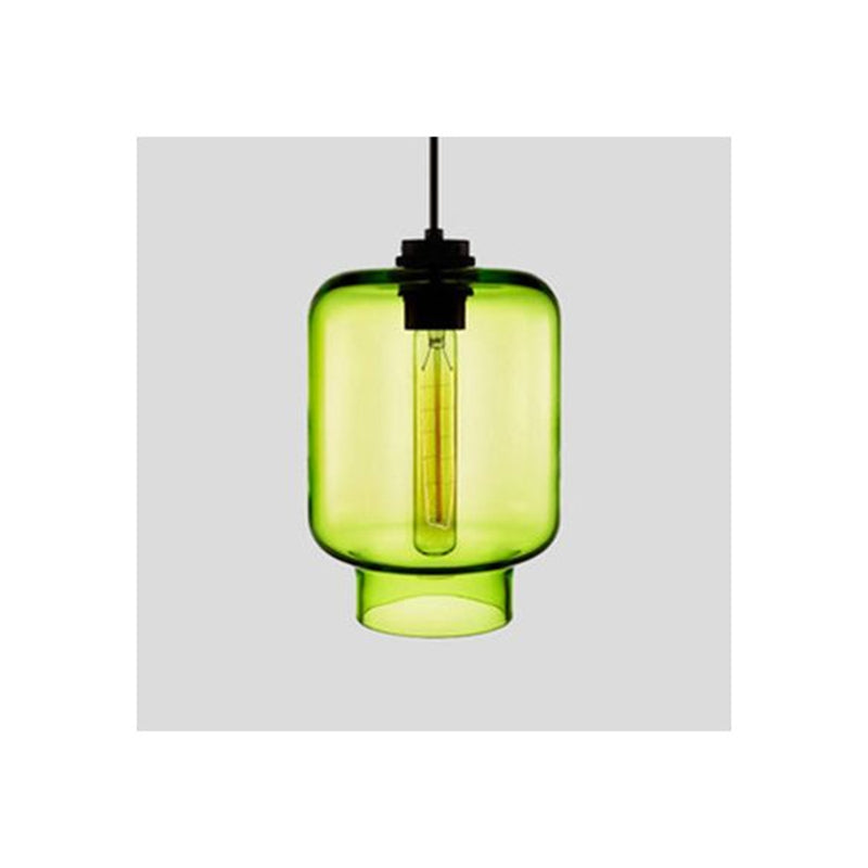 Zaid Modern Art Deco LED Cylindrical Metal/Glass Pendant Light