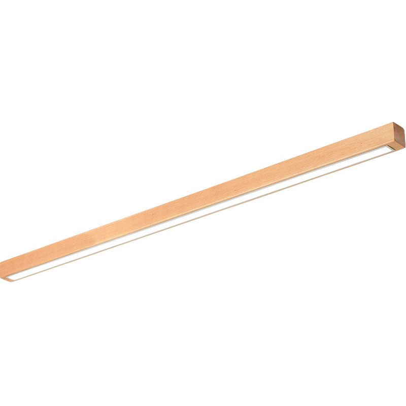Ozawa Linear Mirror Wooden Front Vanity Wall Lamp