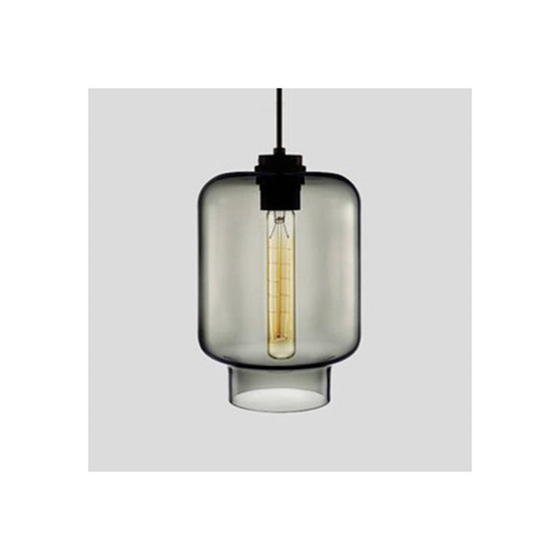 Zaid Modern Art Deco LED Cylindrical Metal/Glass Pendant Light