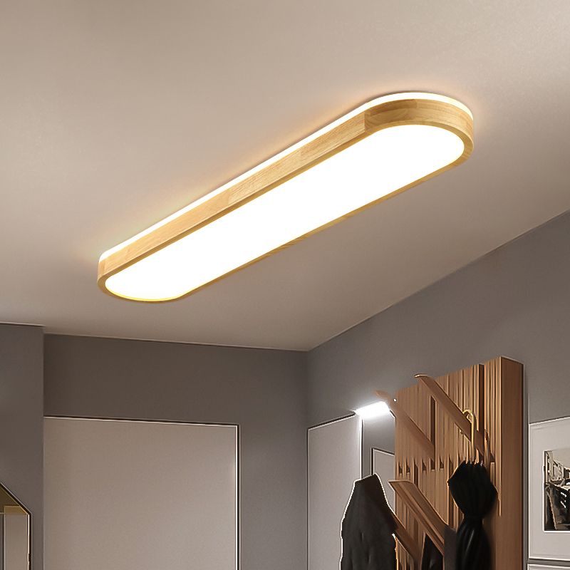Ozawa Nordic Minimalist Oval LED Flush Mount Ceiling Light
