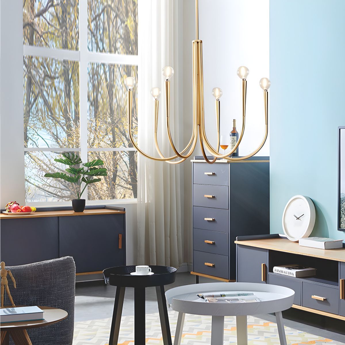 Hailie Modern Minimalist Chandelier Dinning Room