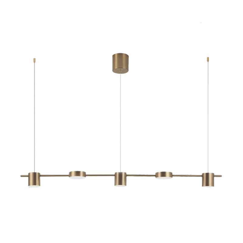 Leigh Linear Pendant Light, Modern Gold Finish - Las Sola