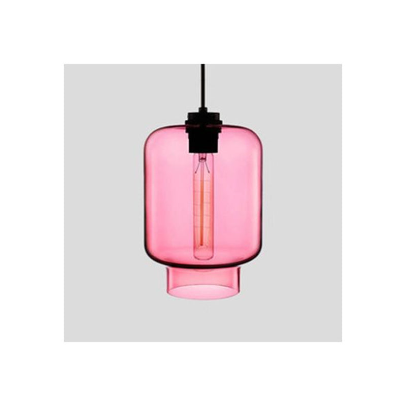 Zaid Modern Art Deco LED Cylindrical Metal/Glass Pendant Light