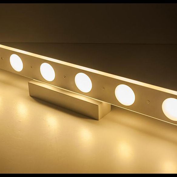 Leigh Modern Oval Metal/Acrylic Bedroom Wall Lamp, White