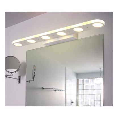 Leigh Modern Oval  Metal/Acrylic Bedroom Wall Lamp, White