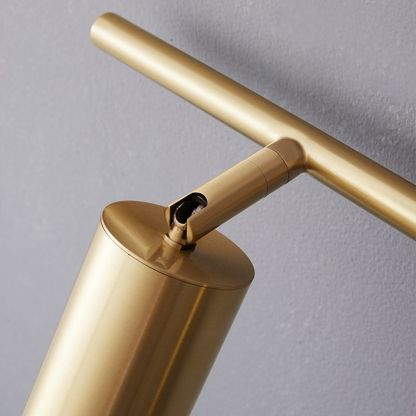 Freja Modern Cylinder Metal Wall Mounted Lamp, Black/Brass