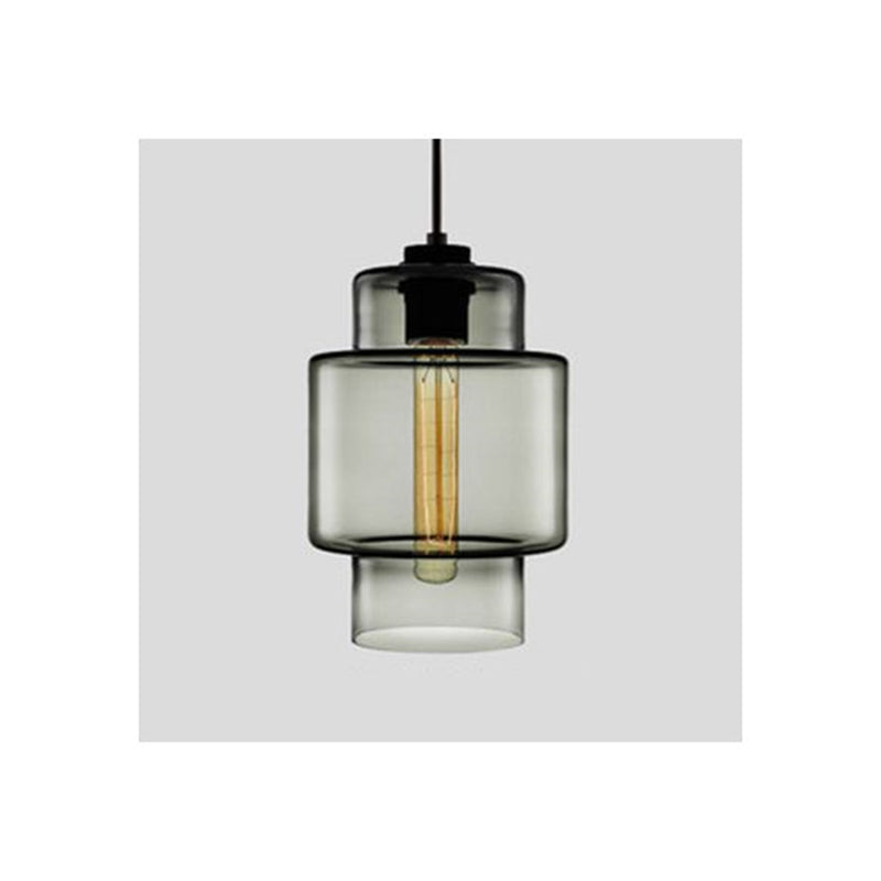 Zaid Modern Art Deco LED Cylindrical Metal/Glass Pendant Light
