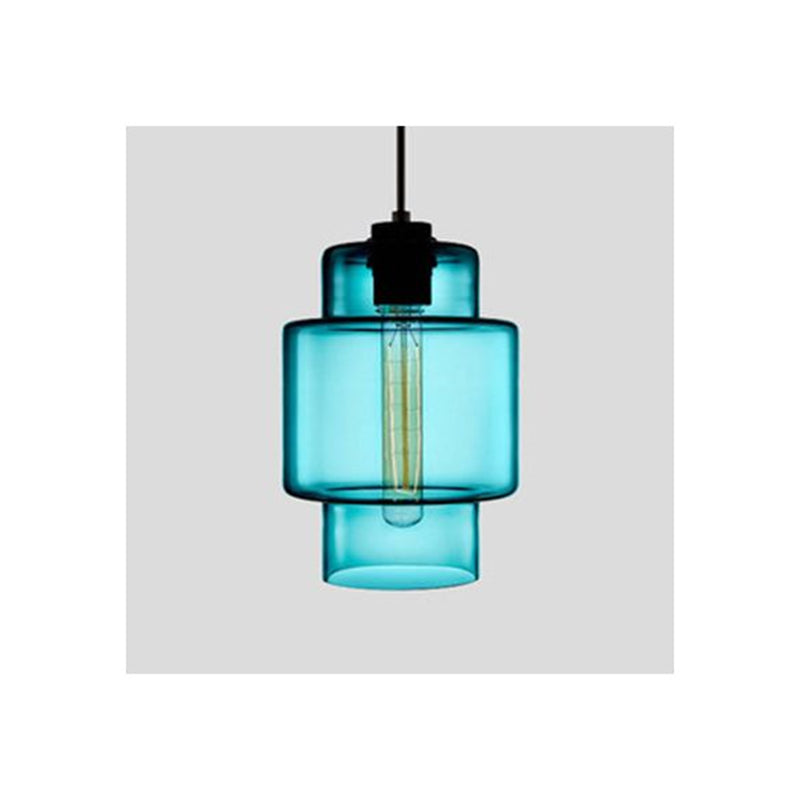 Zaid Modern Art Deco LED Cylindrical Metal/Glass Pendant Light