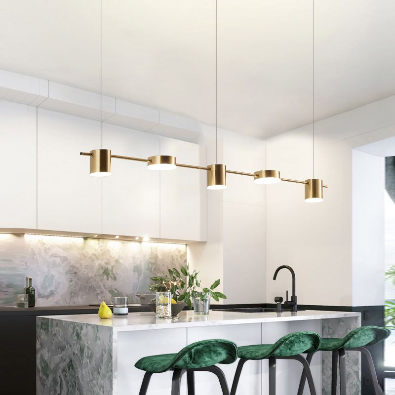 Leigh Linear Pendant Light in Kitchen, Las Sola