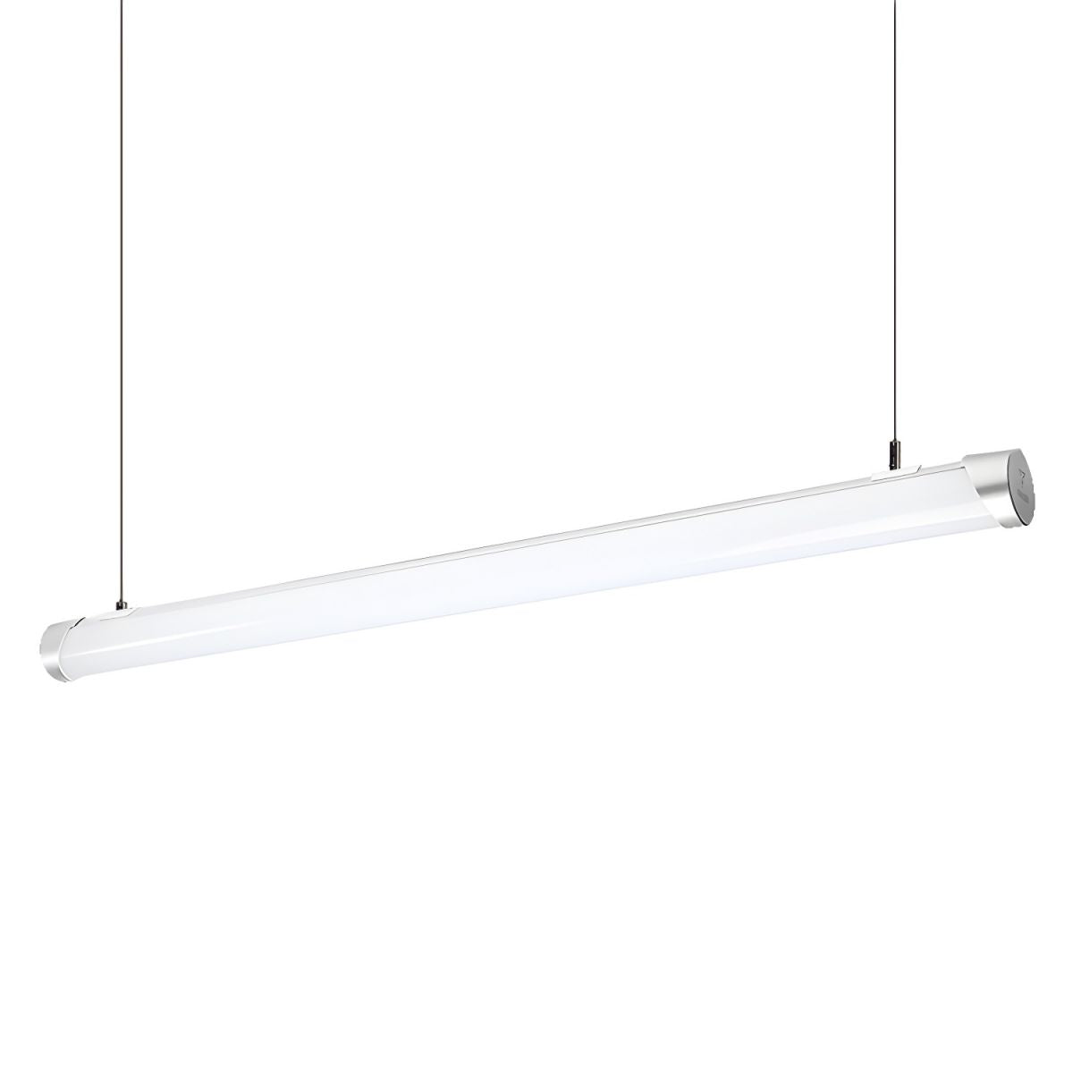Minimalist Tube Glass Metal Pendant Light Dining Room