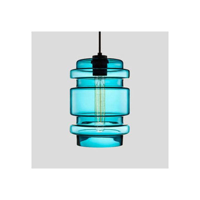 Zaid Modern Art Deco LED Cylindrical Metal/Glass Pendant Light
